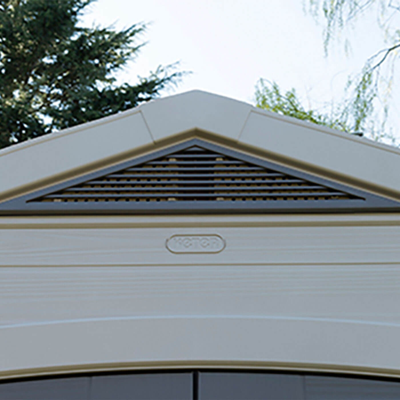 Keter Factor Outdoor Apex Garden Storage Shed 8 x 6 feet - Beige