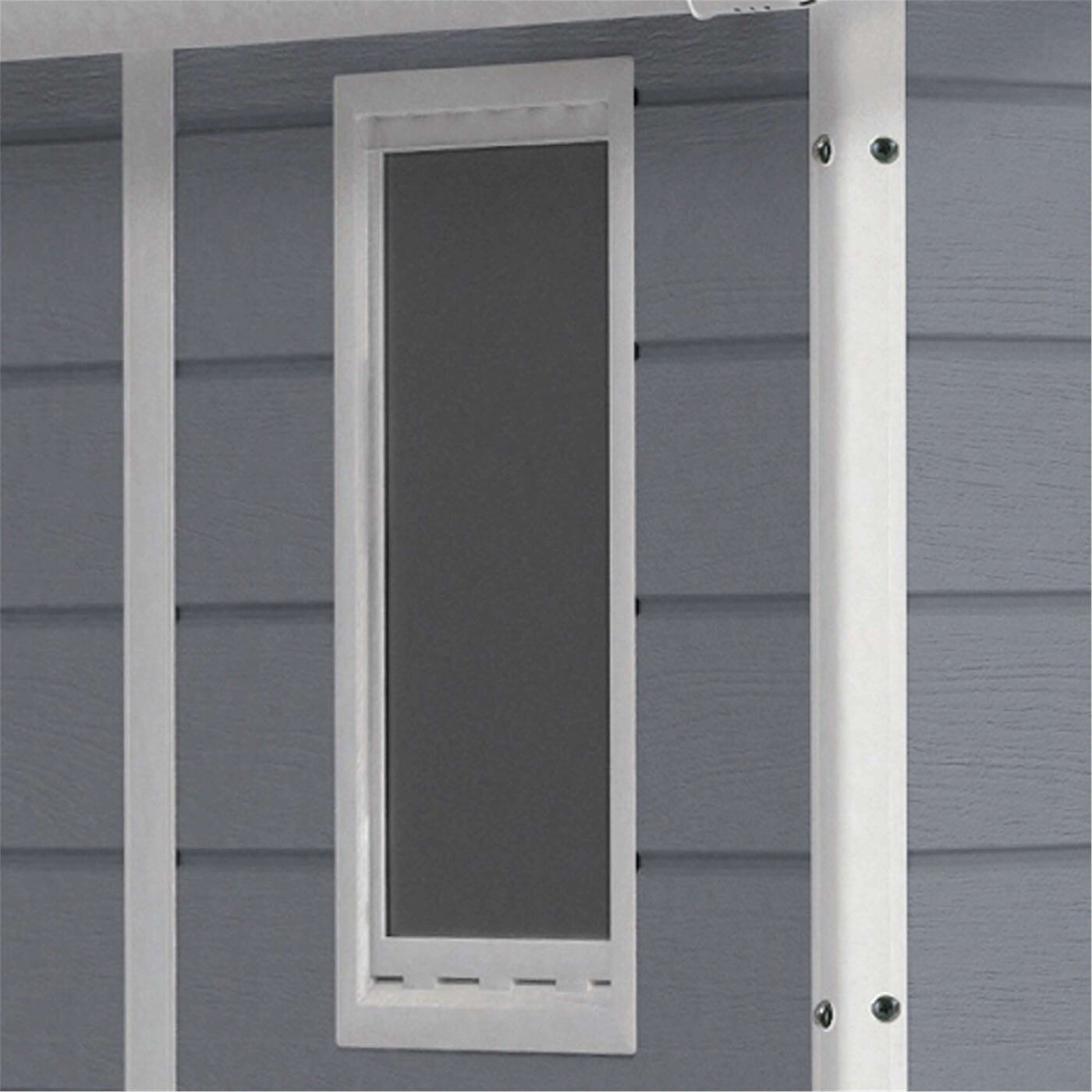 Keter Manor Outdoor Apex Garden Storage Shed, 6 x 5 feet - Grey