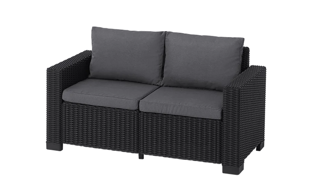 California 2 Seater Sofa - Grey
