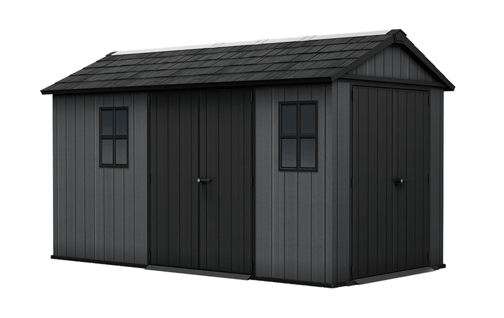 Newton Plus Dual Entry Shed 13x7.5ft - Grey