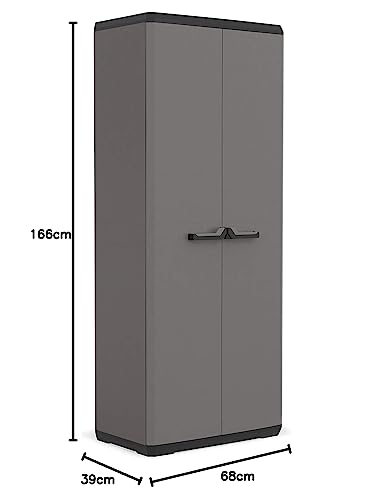 Keter Alto Più Closet, Made of Resin, Grey, 68 x 39 x 166 cm