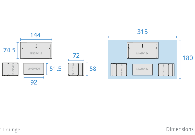 Kettler Menos Versa Lounge Set