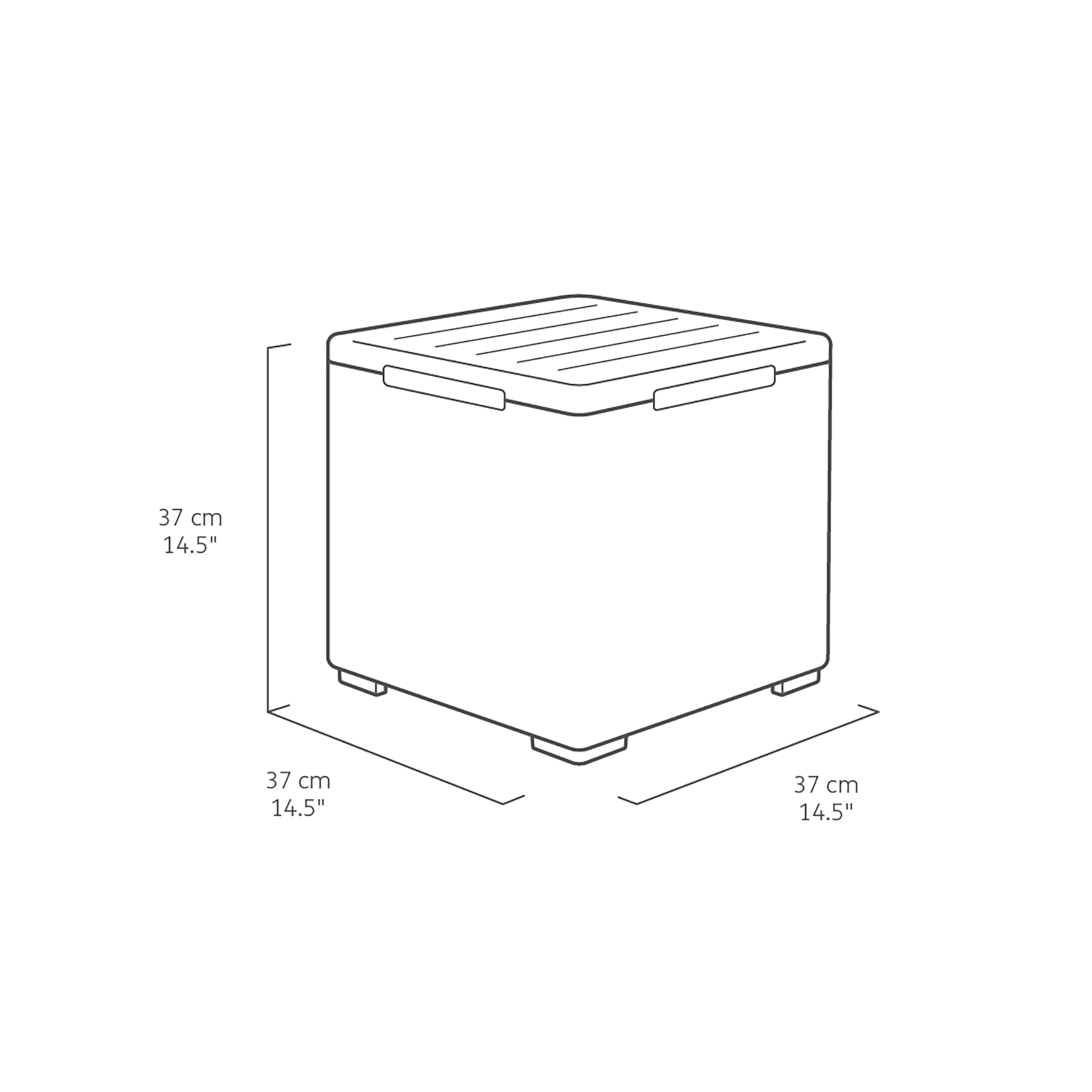 Keter Marie Outdoor Lounge Set | 2 Sofas + Vigo Storage Table + Cushions | Rattan-Effect Finish | Weatherproof Resin | 15-Min Easy Assembly | 3-Year Guarantee