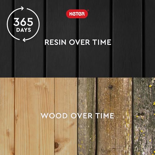 Keter Unity XL Outdoor Portable Table and Storage Cabinet with Hooks for Grill Accessories Stainless Steel Top for Patio, Kitchen, Island or Bar Cart, Dark Grey