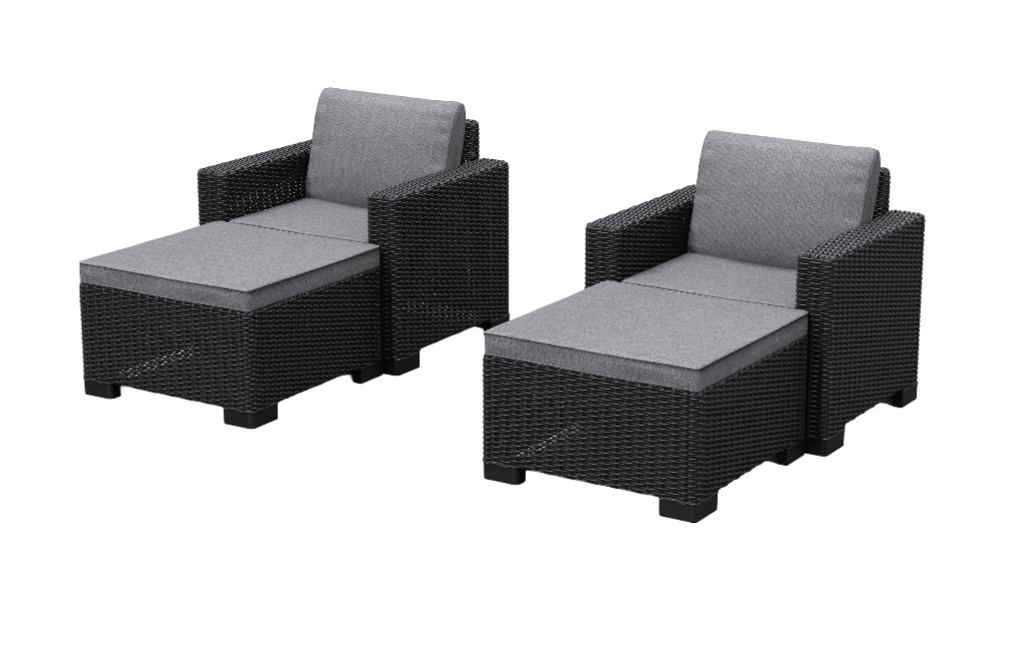 California Balcony Deluxe set - Grey