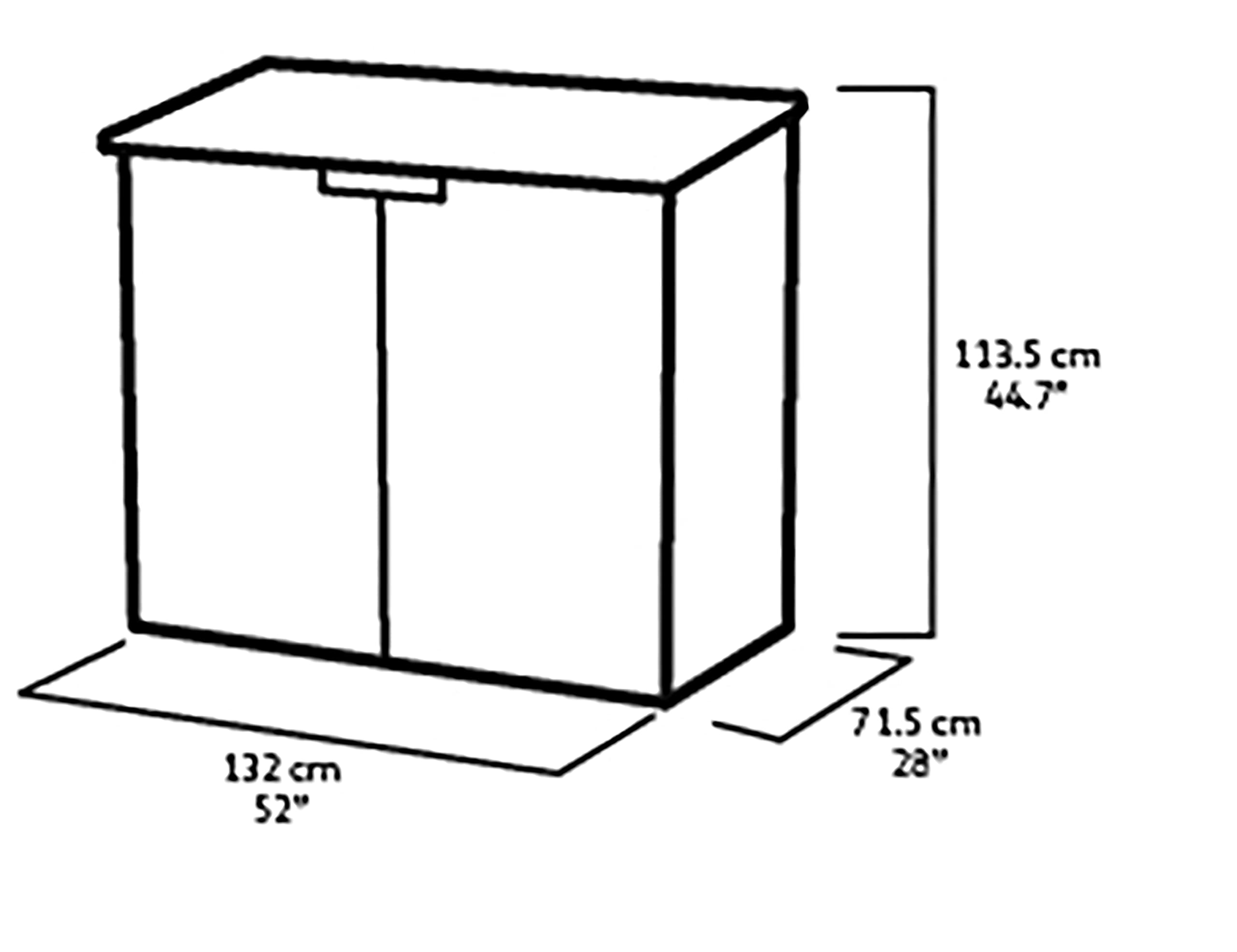 Keter Store It Out Nova Outdoor Garden Furniture Storage Shed Light Grey with Dark Grey Lid | Fade Free | All Weather Resistant | Safe and Secure | Zero Maintenance | 5 year Warranty