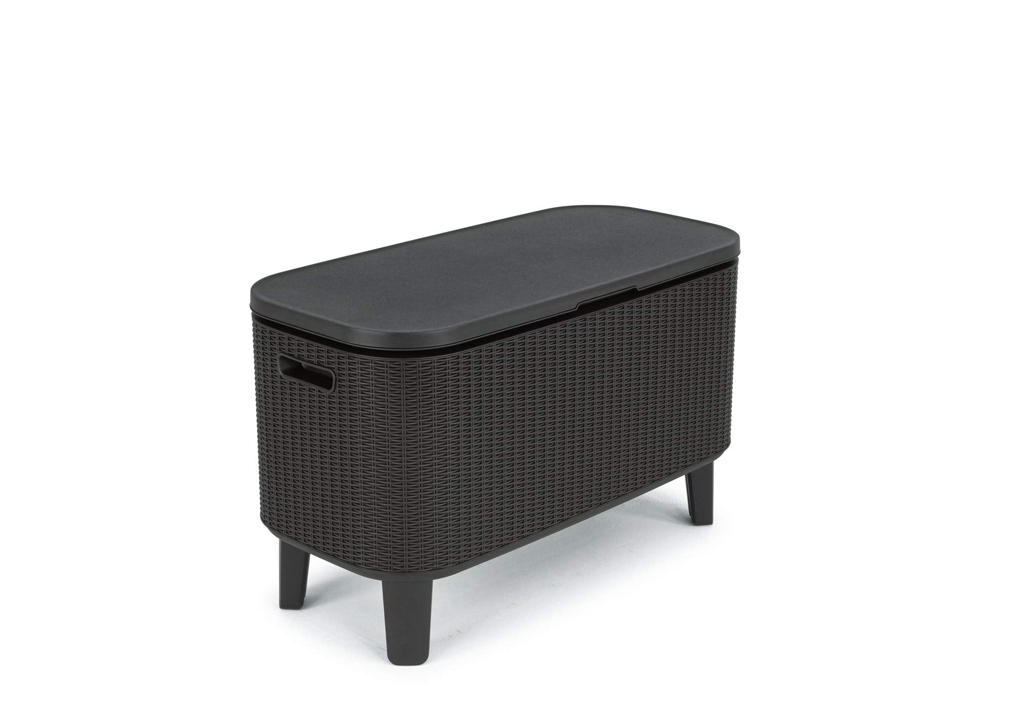 Keter Bevy BAR Cocktail Table, Polypropylene, Anthracite Grey