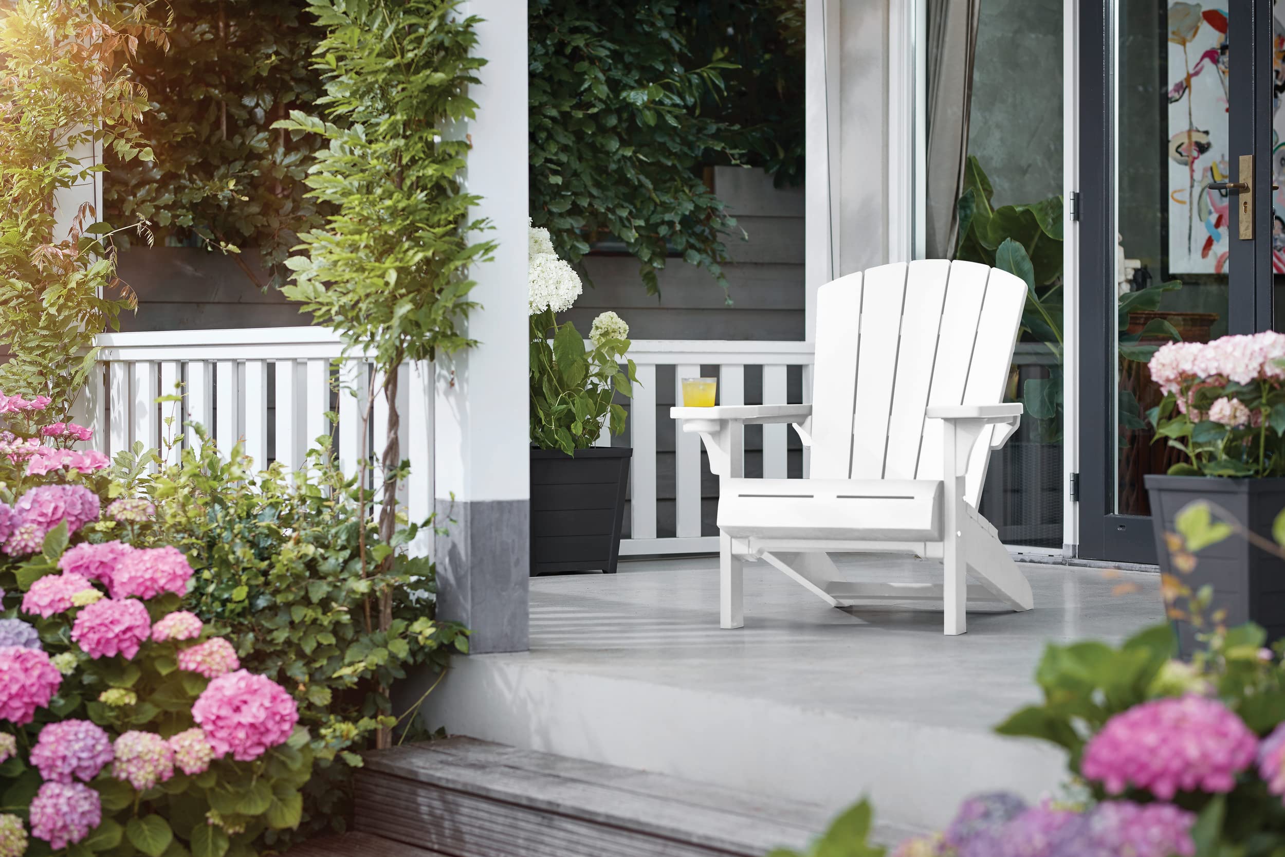 Keter Alpine Adirondack Garden Chair - White