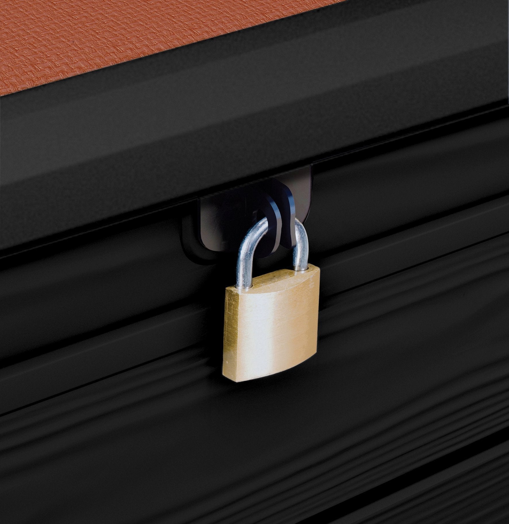 Keter Brightwood 454L Outdoor 60% recycled Garden Furniture Storage Box Brown Wood Panel Effect Fade Free All Weather Resistant Safe and Secure Zero Maintenance 2 year Warranty