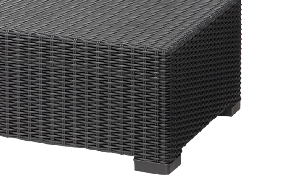 California 4 Seater Double Lounge Set - Grey