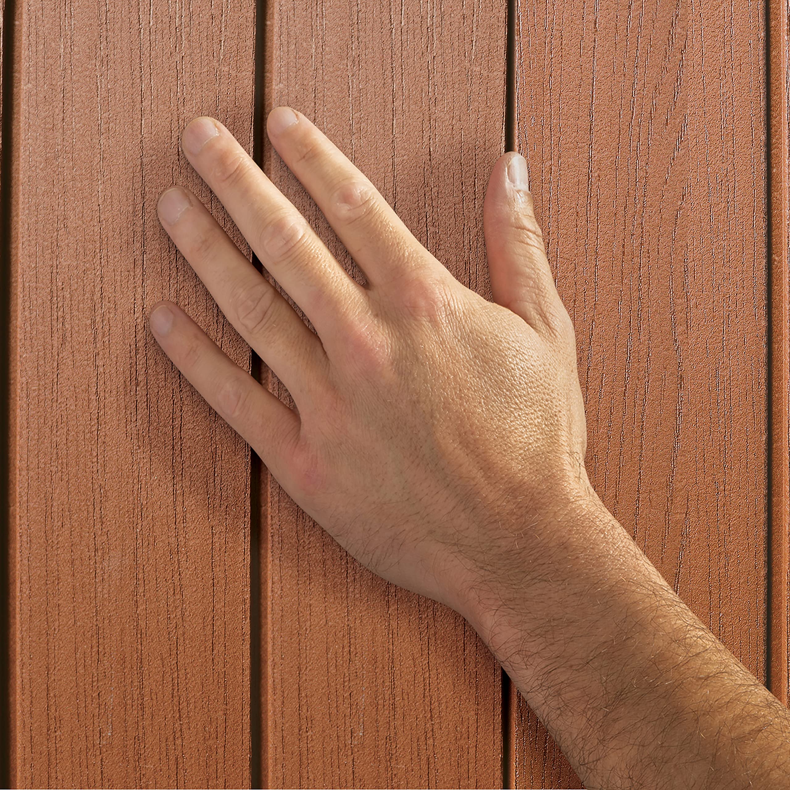 Keter Darwin 380L Outdoor Garden Furniture Storage Box Brown Evotech+ Wood Look and Feel | Fade Free | All Weather Resistant | Safe and Secure | Zero Maintenance | 2 year Warranty