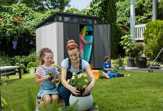 Artisan Pent Shed 7x7ft - Grey