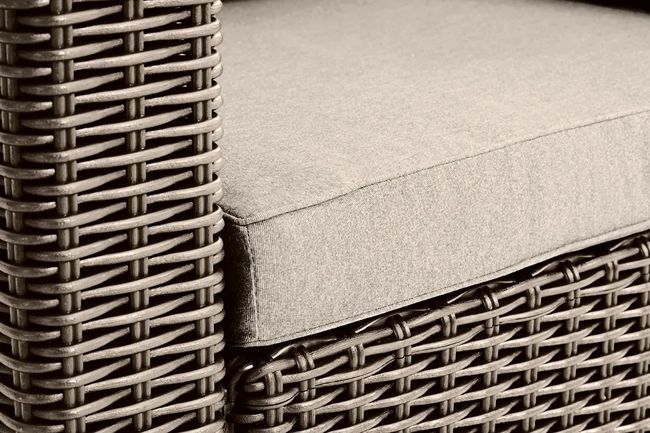 California 3 Seater Chaise Longue Lounge Set - Cappuccino