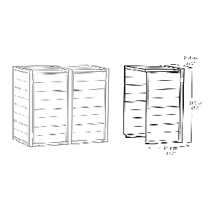 240L Bin Hideaway - Grey