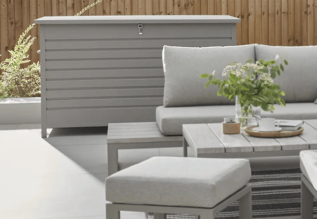 Kettler Large Aluminium Storage Box - Pebble