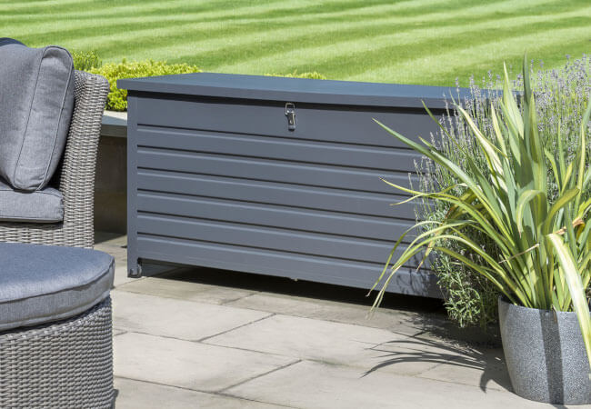 Kettler Medium Aluminium Storage Box in Grey