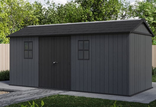 Newton Plus Shed 17x7.5ft - Grey
