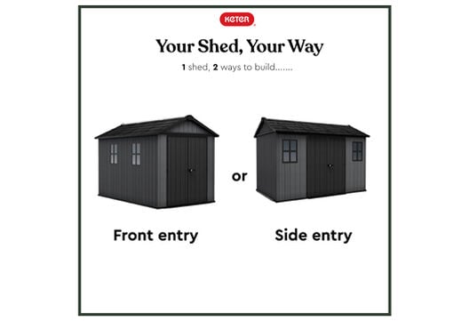Newton Plus Shed 7.5x11ft - Grey