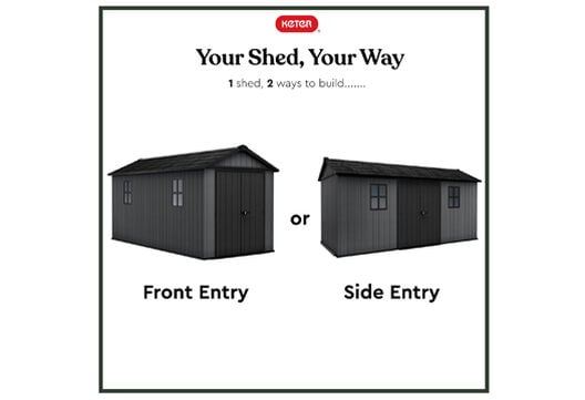 Newton Plus Shed 7.5x15ft - Grey