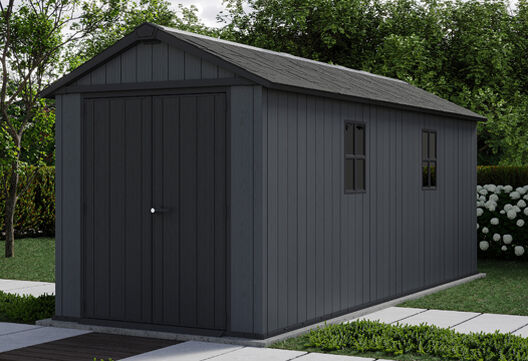 Newton Plus Shed 7.5x17ft - Grey