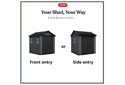 Newton Plus Shed 7.5x7ft - Grey