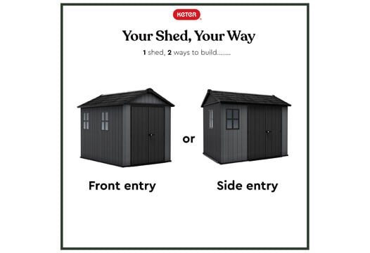 Newton Plus Shed 7.5x9ft - Grey