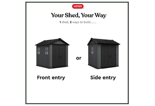 Newton Plus Shed 7x7.5ft - Grey