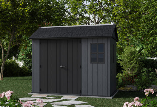 Newton Plus Shed 9x7.5ft - Grey