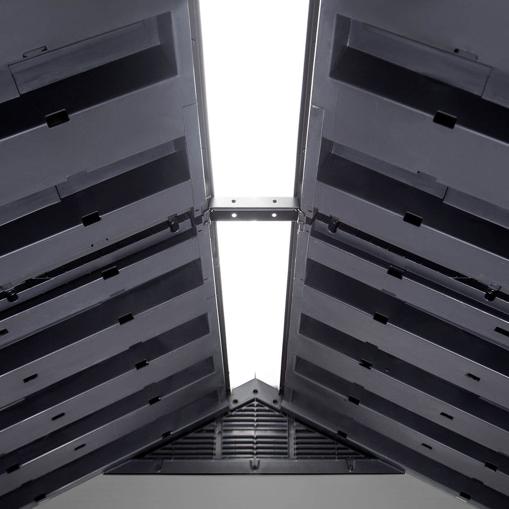 Keter Premier 757 Outdoor Apex Garden Storage Shed 7.5 x 7 feet - Grey