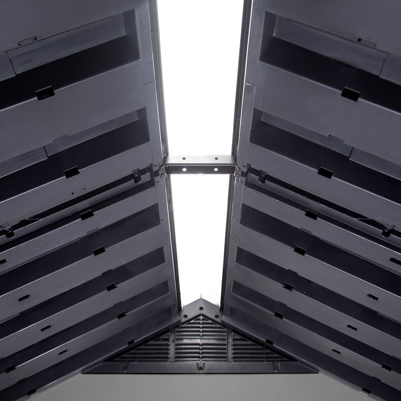 Keter Premier 757 Outdoor Apex Garden Storage Shed 7.5 x 7 feet - Grey