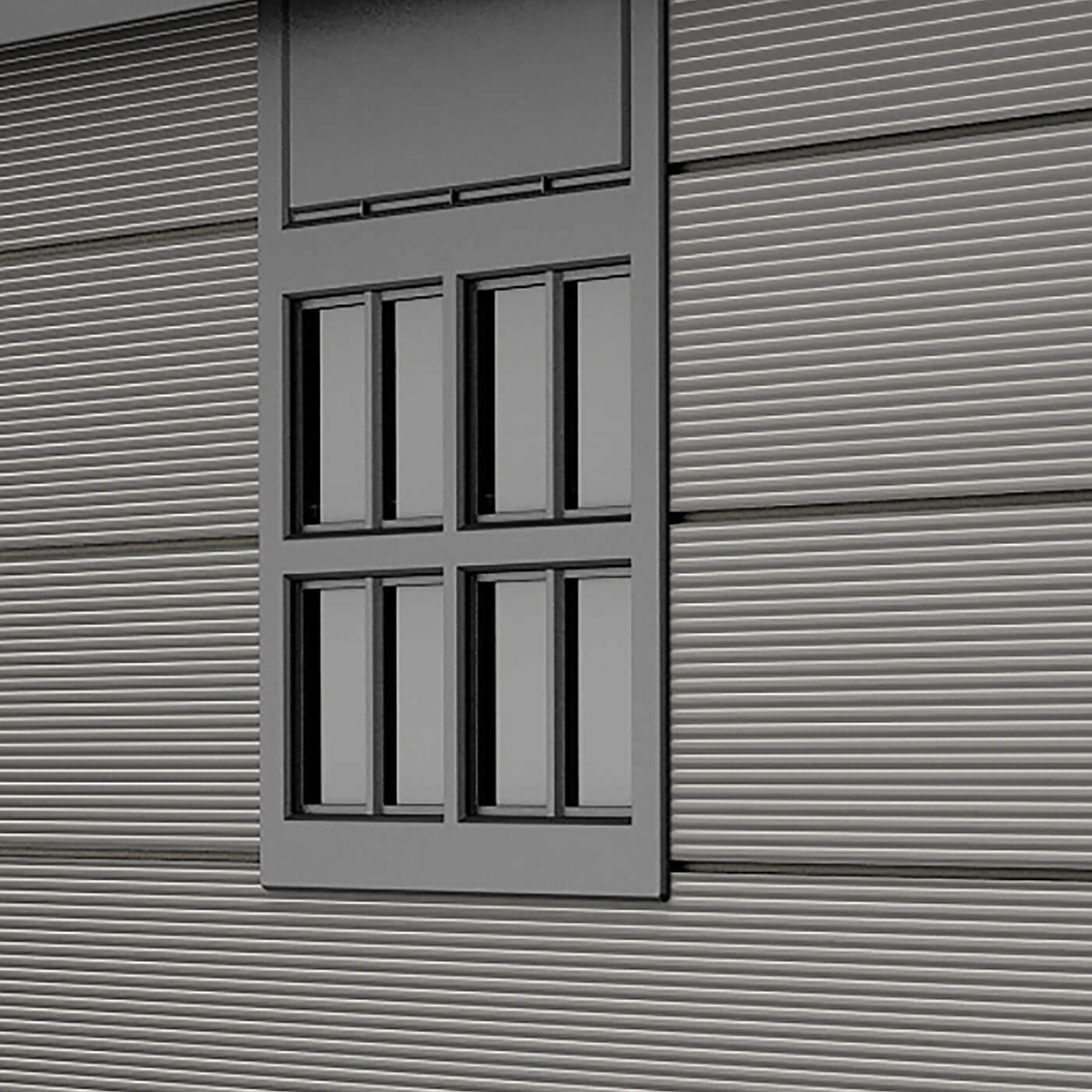 Keter Premier 757 Outdoor Apex Garden Storage Shed 7.5 x 7 feet - Grey