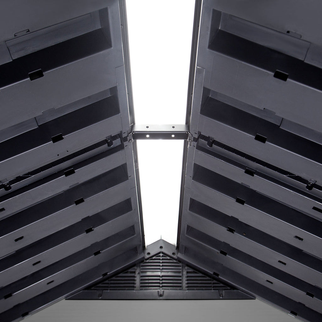 Keter Premier 759 Outdoor Apex Garden Storage Shed 7.5 x 9 feet- Grey