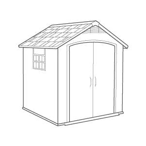 Premier Shed 7.5x7ft - Grey