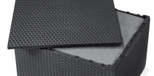 Rosalie 5 seater lounge set with storage table - Grey