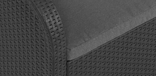 Rosalie 5 seater lounge set with storage table - Grey