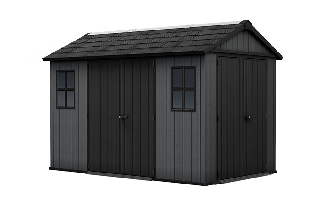 Newton Plus Dual Entry Shed 11x7.5ft - Grey