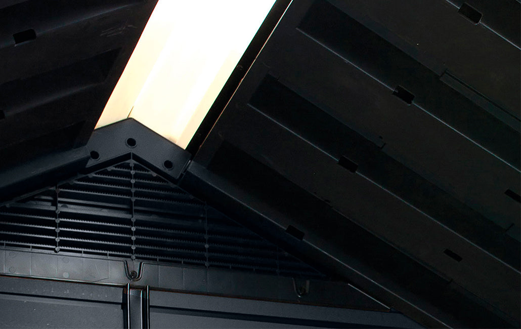 Newton Plus Dual Entry Shed 17x7.5ft - Grey