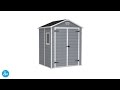 Manor Shed 6x5ft - Grey